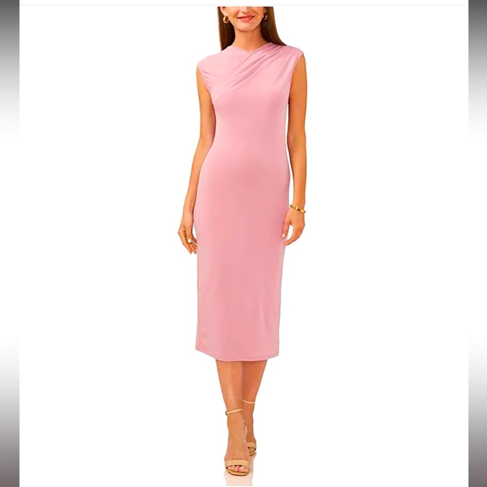 Beautiful pink midi capped sleeve dress by Vince Camuto